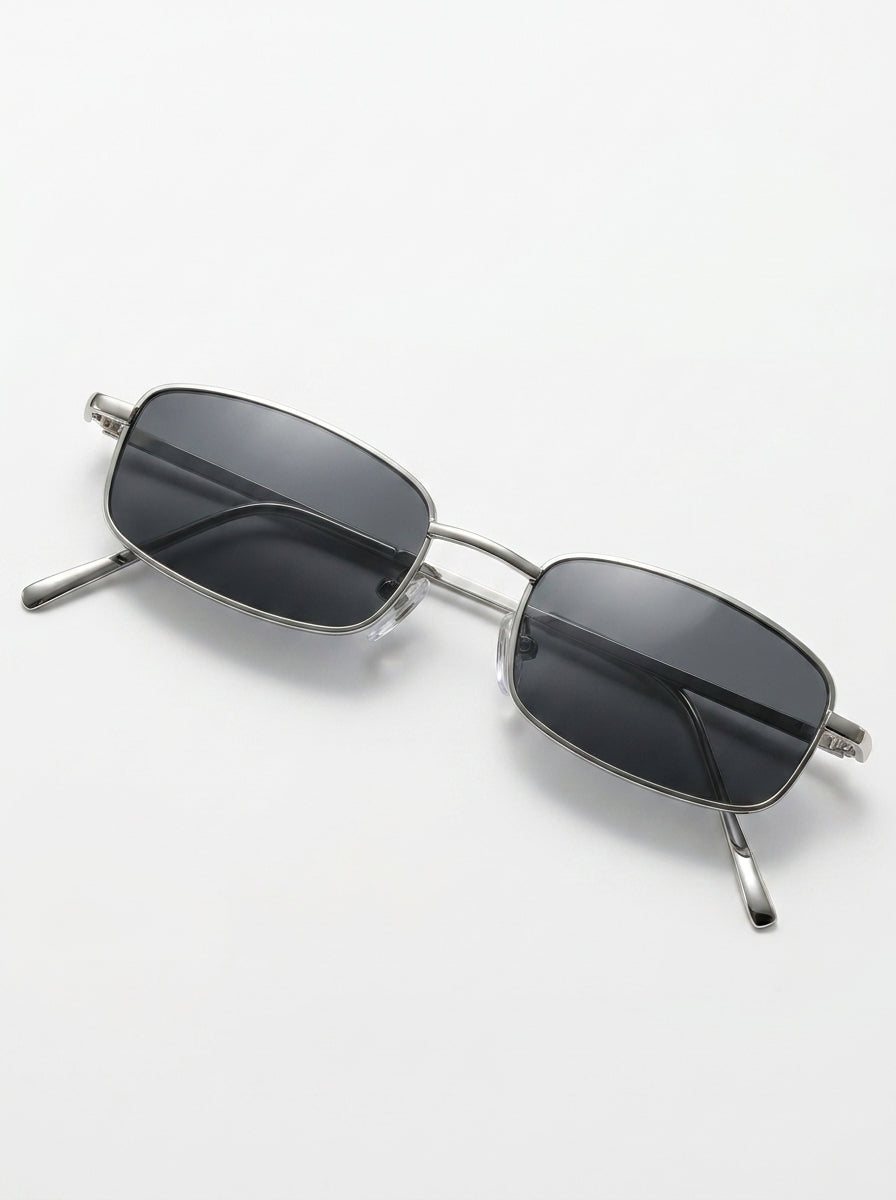 The Moctavo 1999 Luxury Metal Sunglasses – Silver Edition