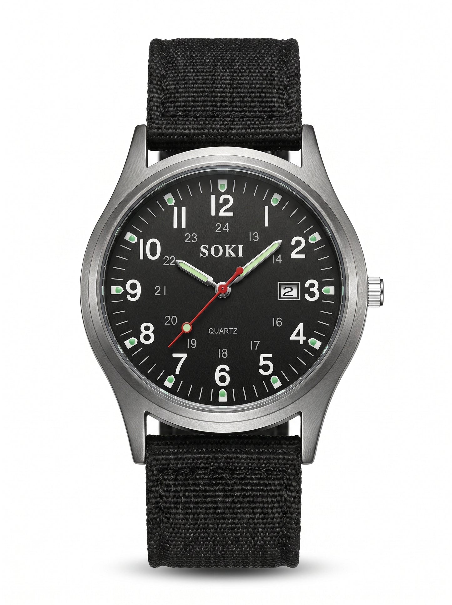 SOKI Tactical Field Watch Black