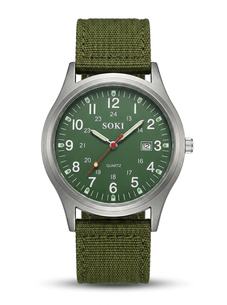SOKI Tactical Field Watch Dark Green