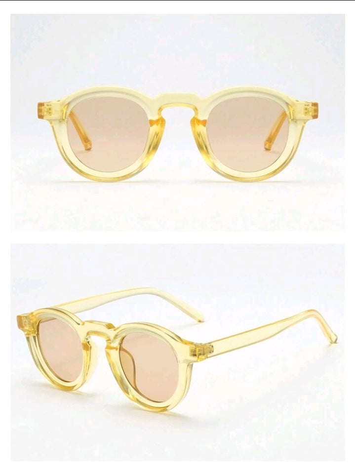 The Moctavo 1974 Luxury Acetate Sunglasses – Citrine Crystal Edition