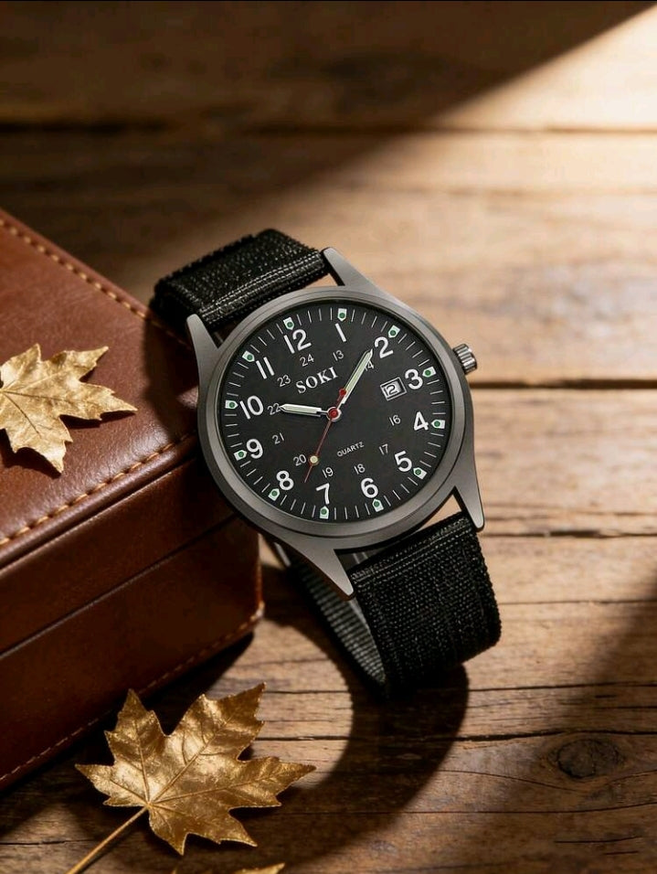 SOKI Tactical Field Watch Black