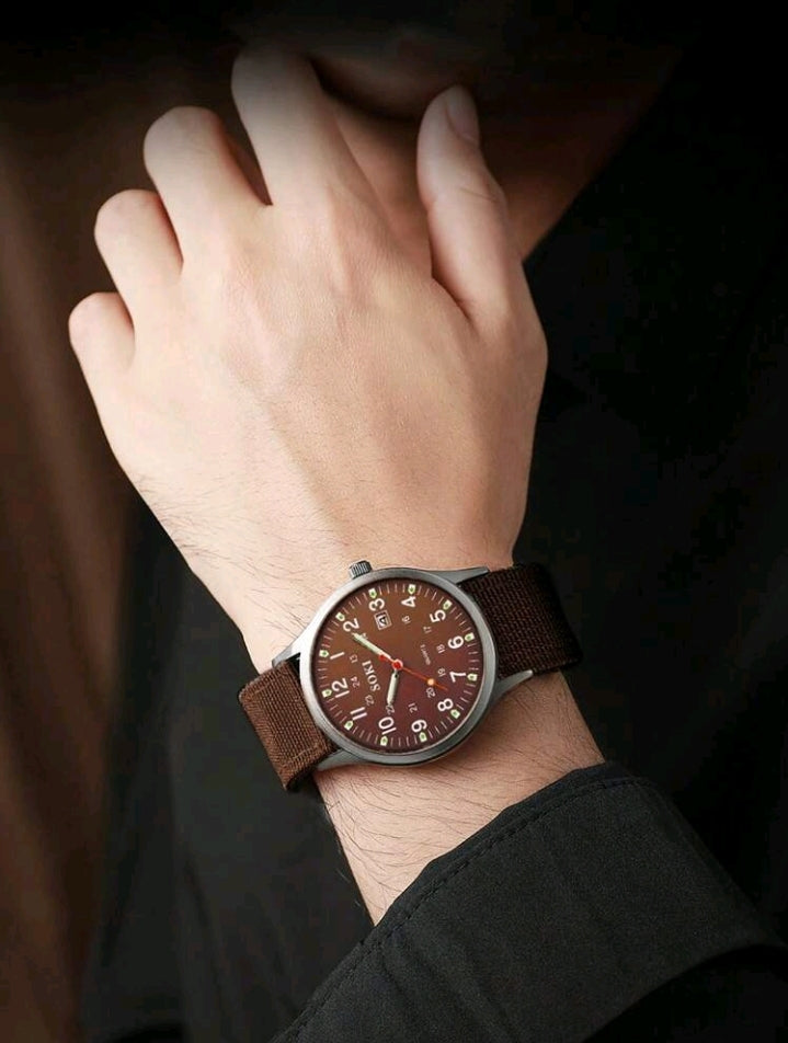 SOKI Tactical Field Watch Brown