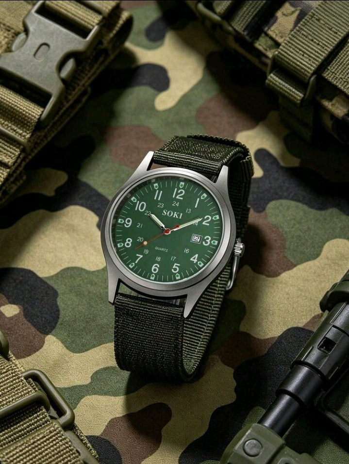 SOKI Tactical Field Watch Dark Green