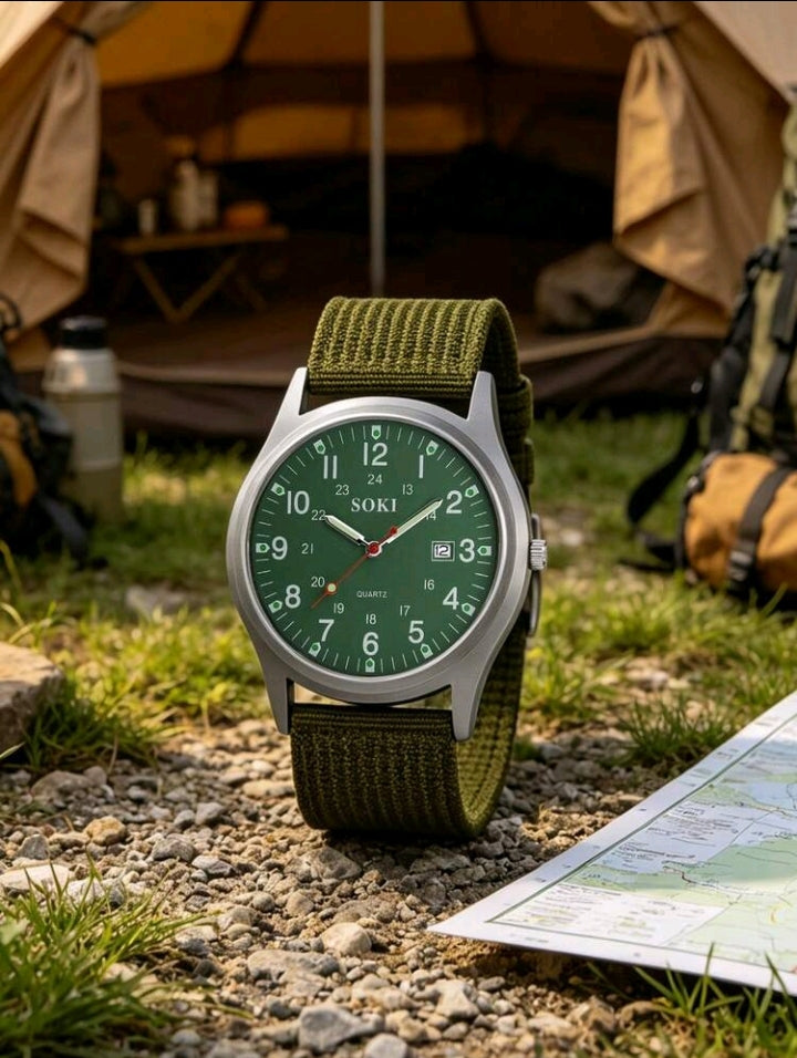 SOKI Tactical Field Watch Dark Green