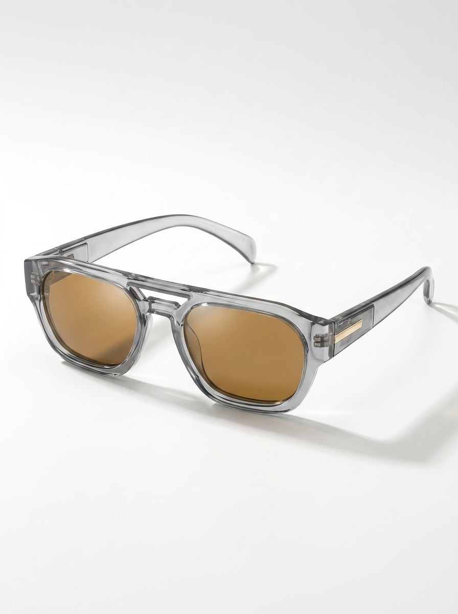The Moctavo 1985 Luxury Acetate Sunglasses – Crystal Grey Edition