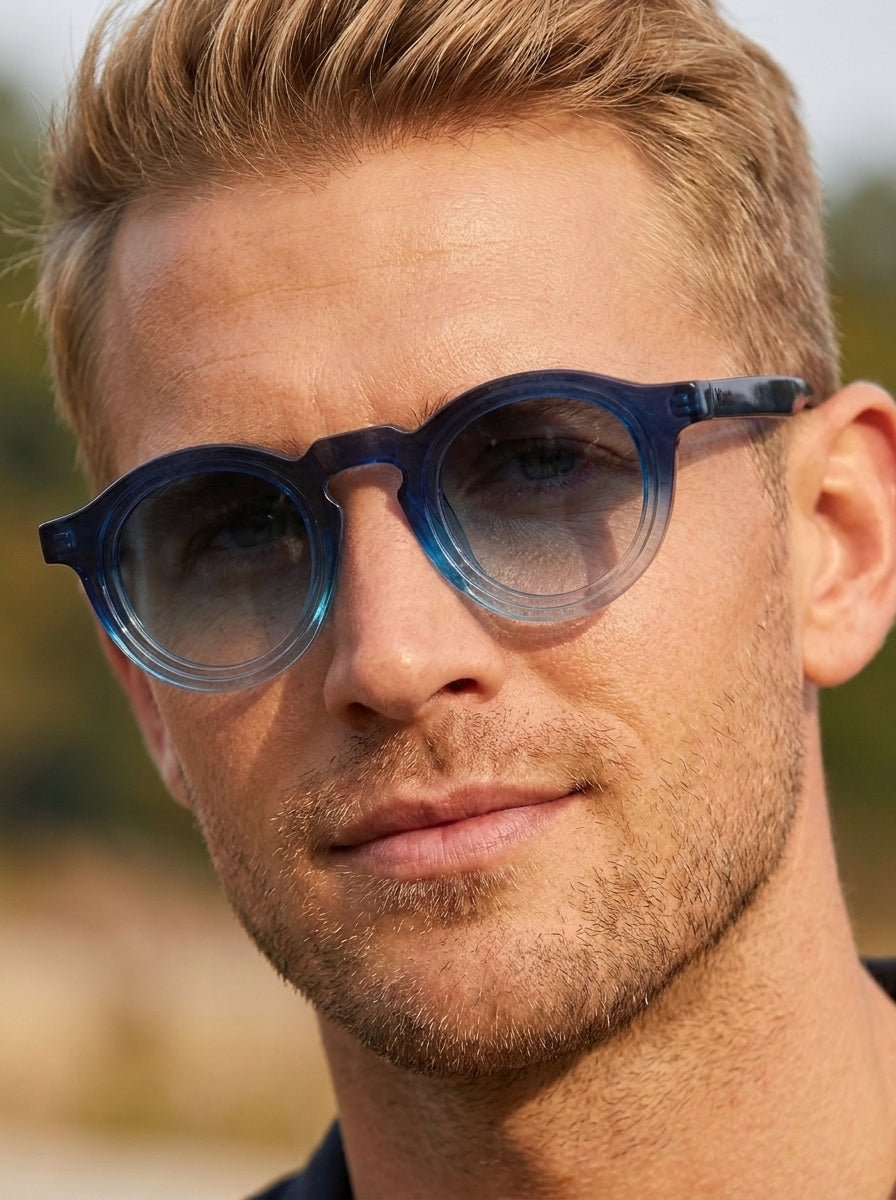 The Moctavo 1974 Luxury Acetate Sunglasses – Ocean Gradient Edition