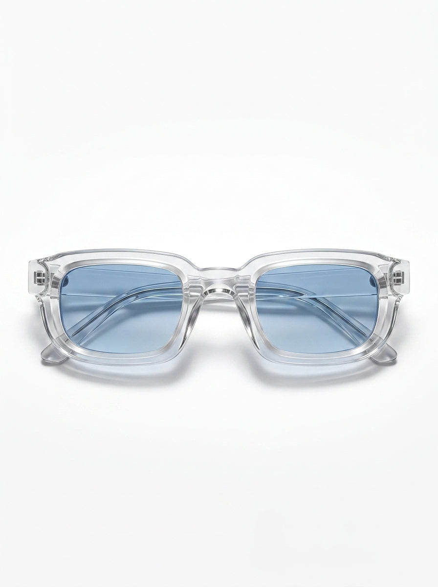 The Moctavo 1992 Luxury Acetate Sunglasses – Ice Blue Edition